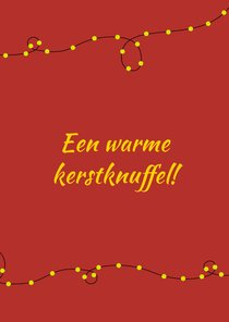 Kerstkaart een warme kerstknuffel GHZ