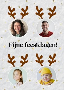 Kerstkaart foto's met gewei GHZ