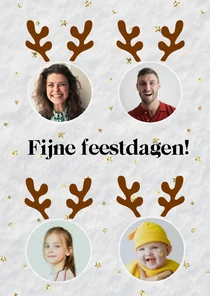 Kerstkaart foto's met gewei GHZ
