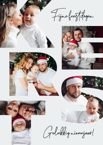 Kerstkaart fotokaart KERST fotocollage feestdagen nieuwjaar