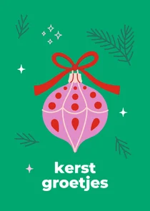 Kerstkaart 'Kerst groetjes' Ronald McDonald Huis Nederland