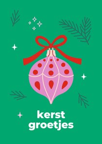 Kerstkaart 'Kerst groetjes' Ronald McDonald Kinderfonds