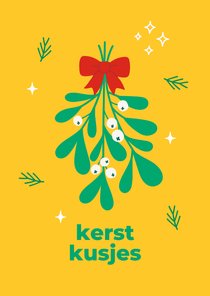 Kerstkaart 'kerst kusjes' Ronald McDonald Kinderfonds