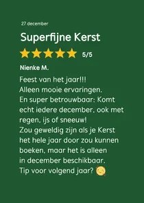 Kerstkaart kerst review 5 sterren