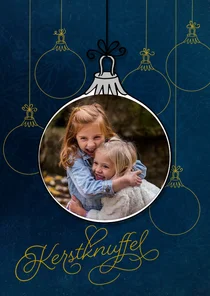 Kerstkaart kerstknuffel GHZ