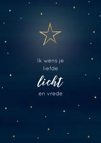 Kerstkaart "Licht"