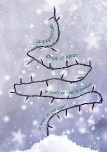 Kerstkaart Lichtpuntje GHZ