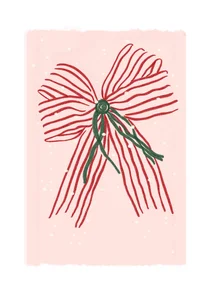 Kerstkaart strik Duchenne Parent Project 