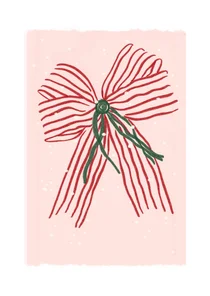 Kerstkaart strik Duchenne Parent Project 