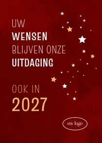 Kerstkaart uw wensen zijn onze uitdaging