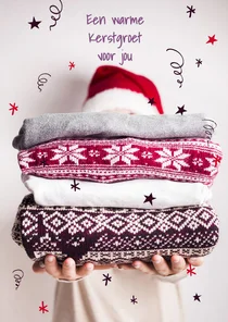 Kerstkaart warme kerstgroet GHZ