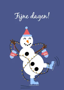 Kerstkaart We wensen jou een vrolijke kerst!