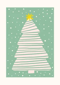 Kerstkaart witte kerst
