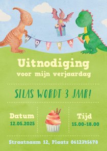 Kinderfeestje kleine dino's