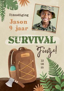 Kinderfeestje survival expeditie speurtocht jungle feestje