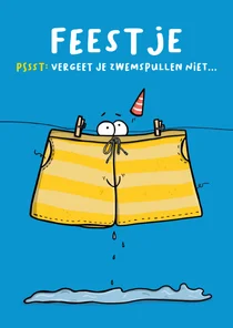 Kinderfeestje vergeet je je zwemspullen niet?