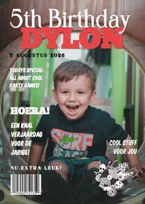 Kinderfeestje verjaardagsfeest skater 