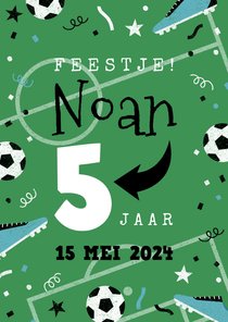 Kinderfeestje voetbalthema aanpasbare leeftijd