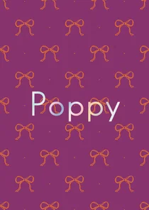 Kleurrijk geboortekaartje met strikjes patroon