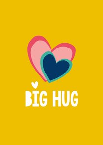 Liefde Big Hug - hartje kaart