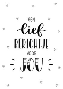 Liefde kaart - Een lief berichtje