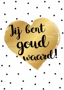 Liefde kaart goud - WW