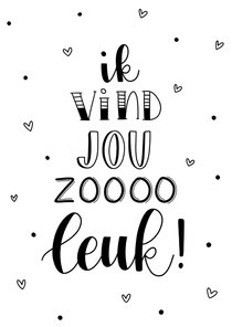 Liefdekaart - Ik vind jou zoooo leuk!