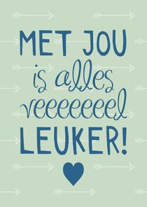 Liefdekaart met jou is alles