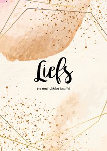 Liefs en een dikke knuffel - watercolors