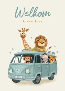 Lieve felicitatiekaart voor geboorte van een zoon!