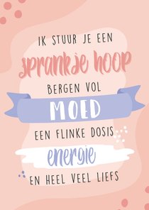 Lieve kaart voor iemand die door een zware tijd heen gaat