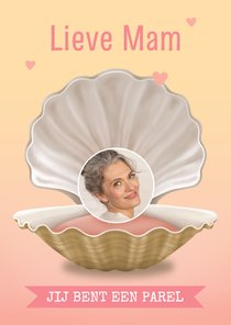 Moederdag schelp met parel