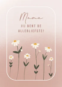 Moederdagkaart madelief