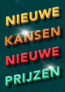 Nieuwe kansen nieuwe prijzen , succes wenskaart