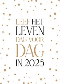 nieuwjaar dag voor dag