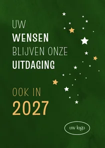 Nieuwjaar uw wensen zijn onze uitdaging