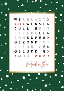 Nieuwjaar woordzoeker puzzel