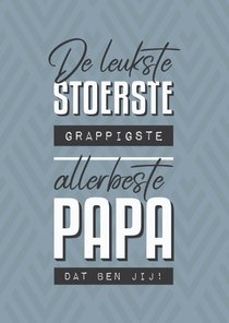 Vaderdagkaart leukste papa grafisch