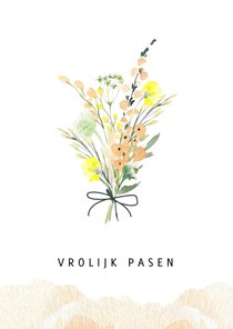 Paaskaart lente boeket