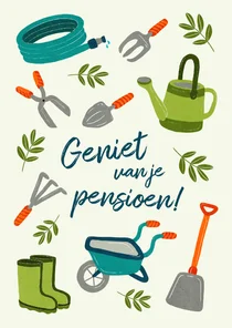 Pensioenkaart voor de tuinliefhebber