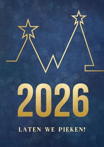 Positieve zakelijke kerstkaart pieken in 2026 - met grafiek