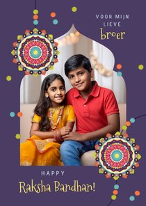 Raksha Bandhan Hindoe armband kralen mandala foto