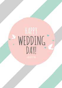 Religie kaarten Christelijk Happy wedding day