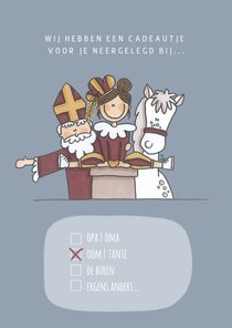 Sinterklaaskaart Cadeautjes