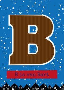 Sinterklaaskaart choco B