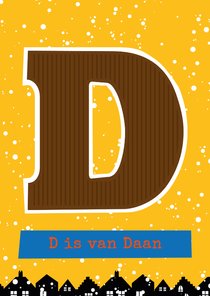 Sinterklaaskaart choco D