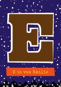 Sinterklaaskaart choco E