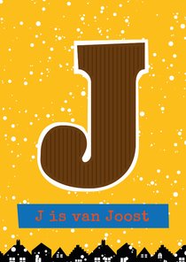 Sinterklaaskaart choco J