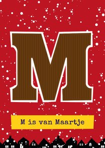 Sinterklaaskaart choco M