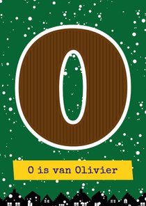 Sinterklaaskaart choco O